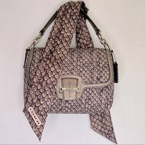 Coach Crossbody Snakeskin Handbag & Coordinating Twilly
